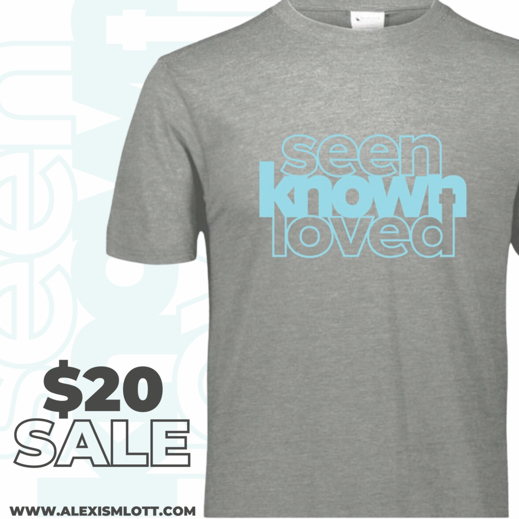 Seen Known Loved Athletic Gray Unisex Shirt